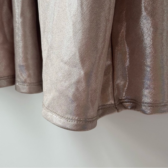 ZARA | Gold Lamé Halter Maxi Dress Backless Evening Gown - Picture 11 of 16